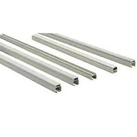 Neues Design extrudiertes Profil flexible Gardinen stangen Schienen Vorhang Zubehör Schiene Aluminium Gleit schiene