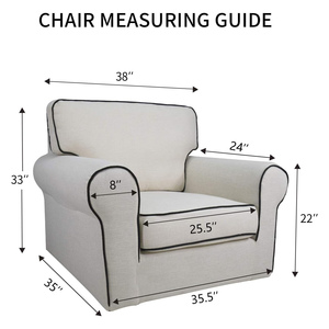 Funda Elástica para Silla Individual Jacquard, Funda para Sofá, Funda para Sillón, Suave y Elástica - Product Image 4