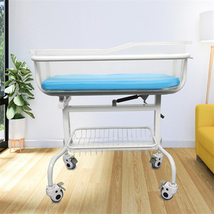 <span class=keywords><strong>Cuna</strong></span> móvil <span class=keywords><strong>de</strong></span> <span class=keywords><strong>hospital</strong></span> con rieles laterales transparentes para el cuidado del recién nacido - Product Image 2