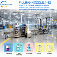 Machine de remplissage automatique de liquides HUAJIETEC, machine de remplissage de bouteilles, machine de remplissage automatique de lotion corporelle à 6 têtes