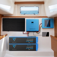 Batterie RV LFP 48V 100Ah 5kWh avec onduleur RV5 Hub 5000W 6kW, sortie CC 12V 100A pour pompe à eau coulissante, éclairage et alimentation de secours