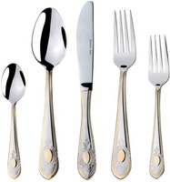 Couverts modernes en Inox, vert et or, 40 pièces, couverts fins, en acier inoxydable, pour Table, cuchilo, plaqué or