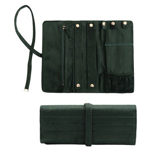Organisateur de colliers anti-emmêlement en gros, étui de rangement pliable en velours pour bijoux, idéal pour les voyages et comme cadeau pour demoiselle d'honneur - Product Image 6