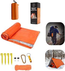WoQi Coperta Impermeabile per Esterni, Tenda di Emergenza in Pile per 2 Persone, Tenda Tubolare di Sopravvivenza per Viaggi, Campeggio, Escursionismo, <span class=keywords><strong>Calcio</strong></span> - Product Image 6