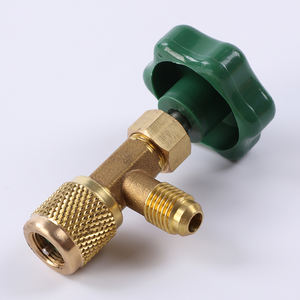 Robinet en laiton CT-339 CH-339 KQF-339 <span class=keywords><strong>R134</strong></span> pour <span class=keywords><strong>bouteille</strong></span> de réfrigérant R134a, ouvre-<span class=keywords><strong>bouteille</strong></span> R600 - Product Image 6