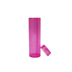Clear Plastic PVC Round Tube Cylinder Box Packaging For Toys