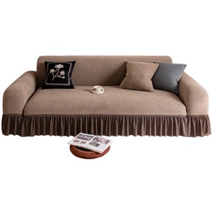 <b>Sofa</b> Cover Full Coverage Plush Thickened Anti Cat Scratch Solid Color Modern Style 235-300cm Washable Modular <b>Sofa</b> <b>Protector</b> - Product Image 5