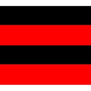 Red And Black Flag 87x90cm <b>LED</b> Illuminated <b>Sign</b> - Product Image 3