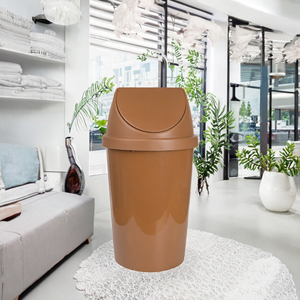 Hot Bán 50L Đứng Cấu Trúc PP Chất Liệu Vòng Nhựa Chất Thải Bin Thùng Rác Có Thể Với Đu Nắp Khuyến Mại Phong Cách Lưu Trữ Xô - Product Image 2