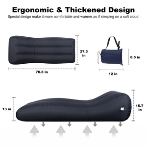High Quality Outdoor Camping Lazy Automatic <b>Inflatable</b> Lounger <b>Sofa</b> Bed Portable Fast Air Pump Air <b>Sofa</b> - Product Image 6