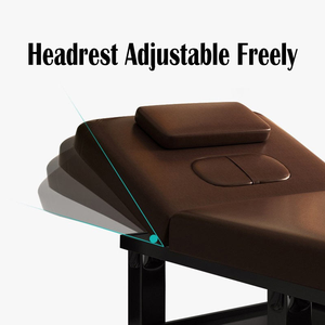 Lit de massage contemporain moderne en cuir synthétique réglable pour soins corporels, salons de beauté, mobilier de salon, camillas de spa - Product Image 6