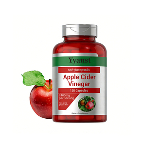 แคปซูลน้ำส้มสายชูหมักแอปเปิ้ลสมุนไพรคุณภาพสูง แบรนด์ส่วนตัว ช่วยทำความสะอาดร่างกาย ระบบย่อยอาหาร และควบคุมน้ำหนัก - Product Image 1