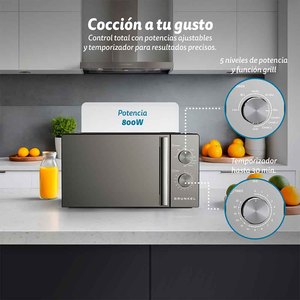 Four à micro-ondes Grunkel 20L avec fonction grill, puissance 800W - Product Image 3