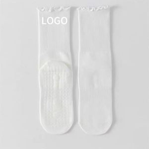 Calcetines de Yoga JZVINA para Mujer, Calcetines de Tobillo Antideslizantes de Punto, de Poliéster, Color Sólido, Transpirables, para Pilates, Uso Diario Otoñal - Product Image 6