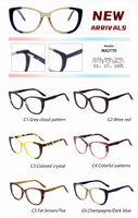 Nouvel Arrivage Vente en Gros Fabricant Monture Optique Unisexe en Métal et Acétate Verres Anti-Lumière Bleue
