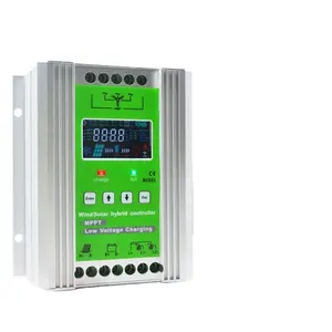 Fabricant de source 1400W 24V /48V hors réseau MPPT conception de contrôleur de charge hybride solaire éolien avec fonction de suralimentation et charge de décharge