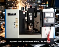 Centre d'usinage vertical CNC VMC550 haute précision 3 axes, broche BT40, guides linéaires pour le traitement des moules métalliques
