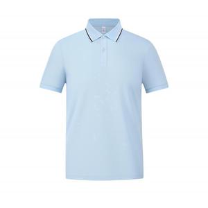 Promotional Polo Shirt Cotton 225g 40s Moisture Wicking Summer Loose Fit Custom Workwear With Label Tags - Product Image 5