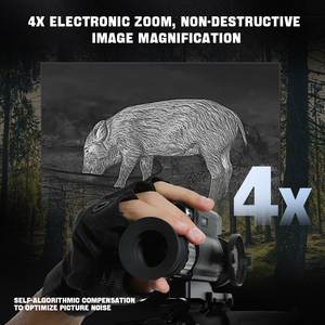 NNPO TRS-335L <span class=keywords><strong>Vision</strong></span> Nocturne Optique 35mm Objectif 4x Grossissement Multi-Coated Aviation Alliage d'Aluminium Durable Utilisation Extérieure Recul - Product Image 5