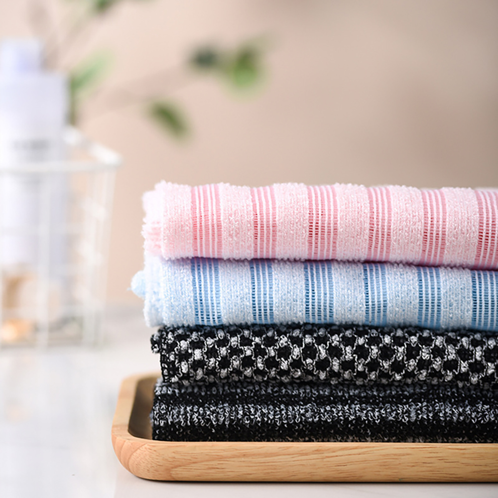 Wholesale Body Scrubber Net Sponge Exfoliating Bath Shower Cleaning Brush Made of Nylon Polyester Material Bath Towel Wash Bag