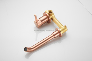 Màu Đỏ Bronze inwall giấu vòi nước đồng thau màu phòng tắm tap Mixer vòi - Product Image 4