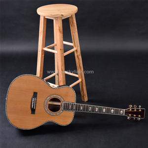 Guitare Acoustique Style <span class=keywords><strong>OM</strong></span> de 40 Pouces, Guitare en Bois Massif Faite à la Main, - Product Image 4