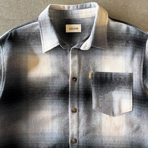 Chemise à carreaux personnalisée de haute qualité, décontractée, coupe oversize, à manches longues, en coton brossé doux, en flanelle, boutonnée – Fabricant - Product Image 2