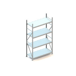 Scaffale a grande luce con pannelli in lamiera d'acciaio, altezza 2500 mm, 4 livelli - Product Image 1