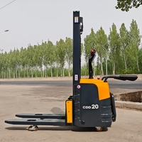 Gerbeur électrique à chargement automatique de 1 tonne, portable, manuel, certifié ISO, nouveaux chariots élévateurs électriques d'occasion, transpalette, vente directe d'usine