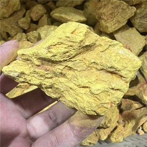 Materia Prima Natural, Espécimen Mineral de Realgar Amarillo, <span class=keywords><strong>Piedra</strong></span> en Bruto, <span class=keywords><strong>Azufre</strong></span> Nativo, Orpiment en Venta - Product Image 1