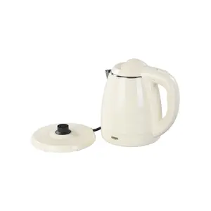 Light yellow electric kettle. Food grade inner liner is safe, stable, and reliable