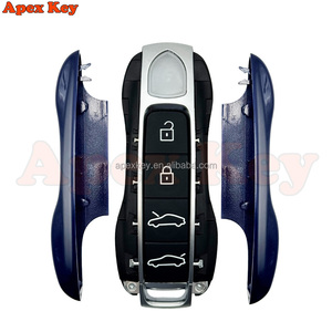 Fundas de Repuesto para Llaves de Alta Calidad en Azul Oscuro para Porsche con Adhesivos para Crear Marcos de Fotos Artísticos - Product Image 2