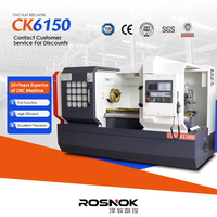 Torno CNC Automático CK6150 Fanuc de Alta Precisión con Bancada Plana Horizontal para Torneado de Acero y Metal, Fabricante Chino