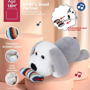Juguete Musical con Cuerda, Sin Baterías, Ecológico, Caja Musical Creativa de Oso Tejido, Juguetes Colgantes para Cuna, Venta al por Mayor OEM - Product Image 2