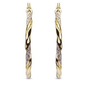CAOSHI <span class=keywords><strong>Aretes</strong></span> <span class=keywords><strong>de</strong></span> Aro Bañados en Color Dorado a <span class=keywords><strong>Precio</strong></span> <span class=keywords><strong>de</strong></span> Fábrica al por Mayor, Joyería <span class=keywords><strong>de</strong></span> Latón <span class=keywords><strong>de</strong></span> Moda con Diseño Torcido para Mujer - Product Image 3