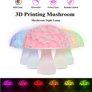 Lampada Notturna a Fungo Lonvis Moderna con LED a 16 Colori Cangianti, USB, Stampa 3D in PLA, Decorazione Fai-da-Te per Camera, Sensore di Generazione di Energia <span class=keywords><strong>Rem</strong></span> - Product Image 5