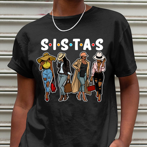 T-shirts d'été personnalisés en vinyle pour sœurs, vente en gros, impression par transfert thermique, sœurs filles, mois en société - Product Image 4
