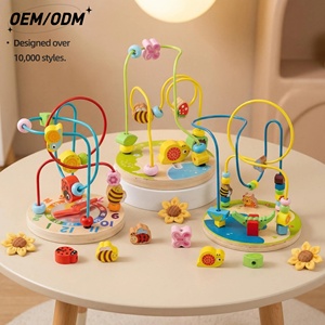 Nouveau labyrinthe de perles en fil de fer Montessori sur le thème de l'horloge, jouet pour tout-petits, éducation précoce, personnalisable avec logo sur mesure - Product Image 1