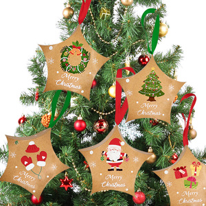 Cajas de Regalo de Cartón con Forma de Estrella para Colgar en el Árbol de Navidad, Cajas para Empacar Dulces y Chocolates, Cajas de Regalo para Fiestas, Suministros Navideños con Cinta - Product Image 1