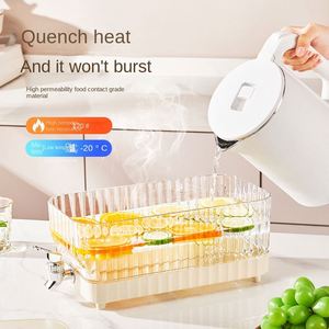Carafe à eau froide de qualité alimentaire avec robinet, distributeur d'eau froide pour réfrigérateur, récipient pour jus infusé à froid d'été, seau à eau froide - Product Image 3