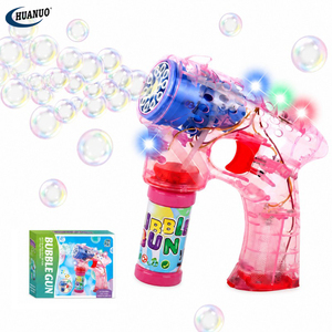Pistola de Burbujas Clásica para Niños, Máquina de Burbujas Eléctrica Automática con Luz LED, Juguete para Fiestas de Verano al Aire Libre, Regalo - Product Image 1