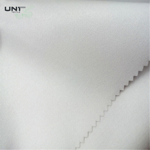 Thân Thiện Với Môi Trung Quốc Bán Buôn Sản Xuất Cứng Áo Sơ Mi Interlining 100% <span class=keywords><strong>Polyester</strong></span> 155gsm Fusible Cổ Áo Lót Cho Nam Giới Áo Sơ Mi - Product Image 6