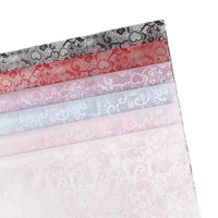 Papier d'emballage cadeau écologique recyclable métallisé imperméable imprimé dentelle, papier d'emballage personnalisé, papier d'emballage pour fleurs