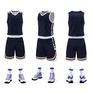 Uniforme de basket-ball unisexe américain à séchage rapide pour adultes et enfants Peut être personnalisé pour n'importe quelle conception de vêtements de basket-ball - Product Image 6