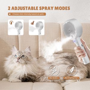 4-Trong-1 <span class=keywords><strong>UVC</strong></span> Pet Bàn Chải Hơi Nước Cho Chải Chuốt Và Khử Trùng Mèo Và Chó - Product Image 6
