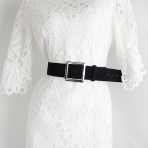 <span class=keywords><strong>Ceinture</strong></span> amincissante rétro style Maillard en <span class=keywords><strong>velours</strong></span> de peau de cerf PU pour <span class=keywords><strong>femme</strong></span>, avec boucle ardillon en alliage, 4,7 cm x 103 cm - Product Image 2