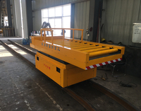 Chariot de levage de palettes en acier à commande à distance, alimenté par rail hydraulique, capacité de charge de 20 tonnes, pour le transport de matériaux lourds, Leina Heavy Industry, certifié CE