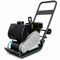 Compacteur à plaque vibrante portable, vente directe usine, piqueur de sol manuel, machine robuste pour terrains accidentés et irréguliers