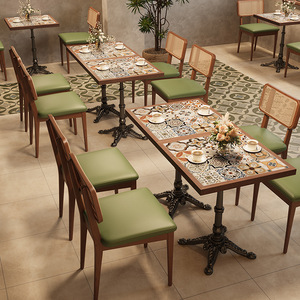 <span class=keywords><strong>Ensemble</strong></span> de banquettes murales modernes pour restaurants occidentaux, cafés, pâtisseries et hôtels, en bois massif, écologique et durable - Product Image 1