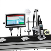 Machine de codage à jet d'encre automatique 600 dpi, codeur industriel en ligne pour lots, écran tactile LED, encre à séchage rapide pour l'impression de date/code-barres